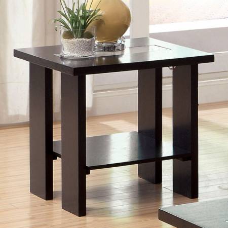 LUMINAR II END TABLE Espresso Finish